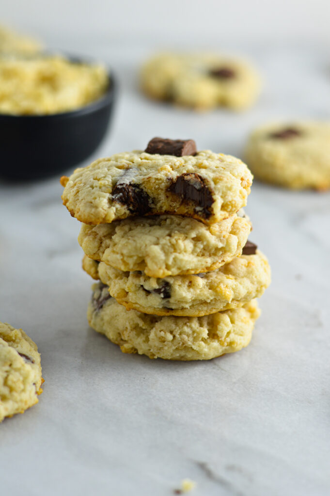 Crispy Chocolate Chunk Cream Cheese Cookies