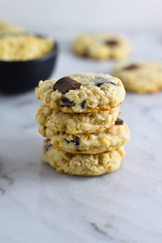 Crispy Chocolate Chunk Cream Cheese Cookies