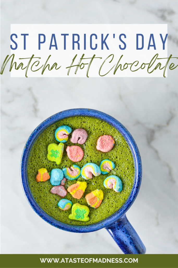 St Patrick's Day Matcha Hot Chocolate