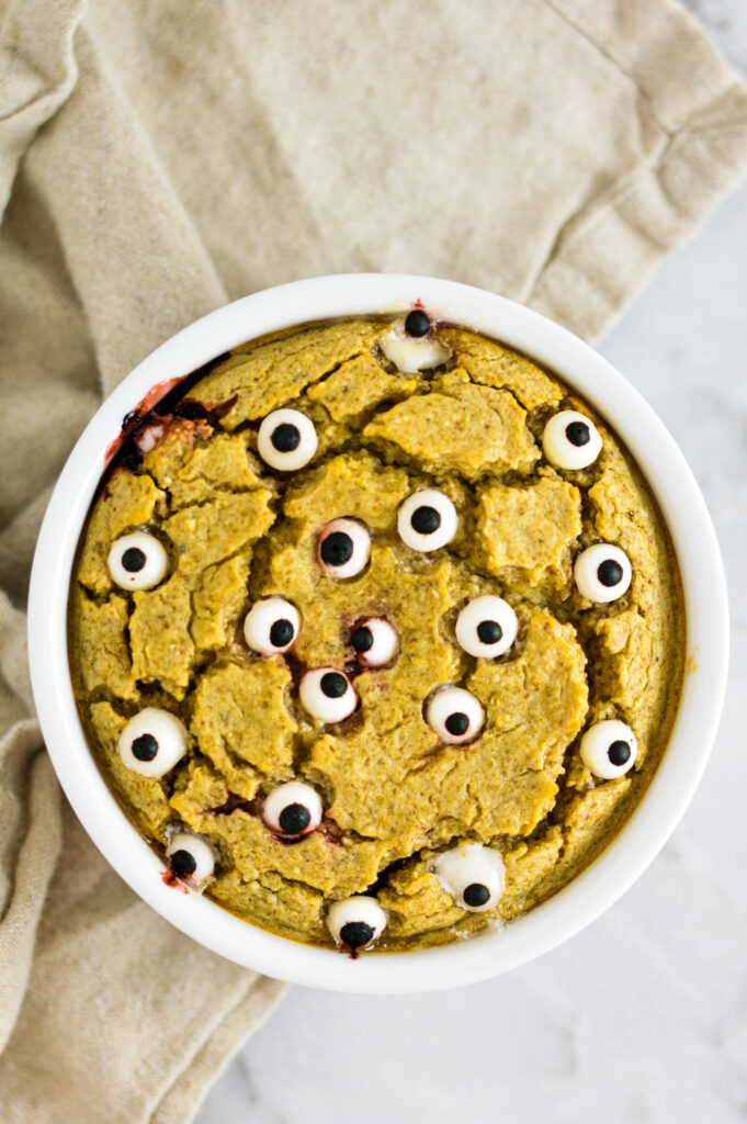 Halloween Blended Baked Oats