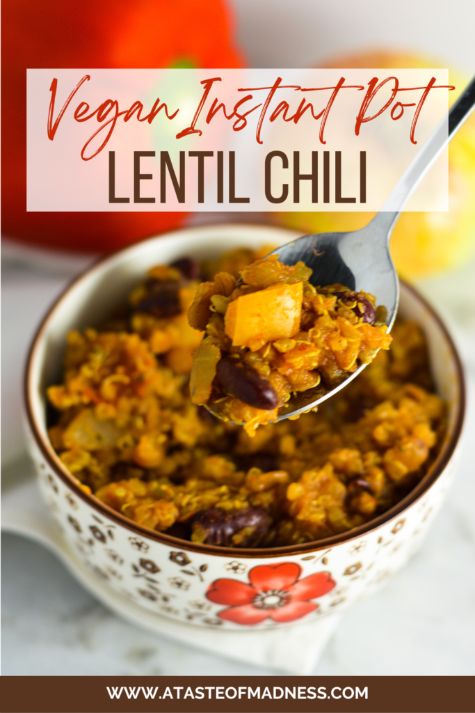 Vegan Instant Pot Lentil Chili 