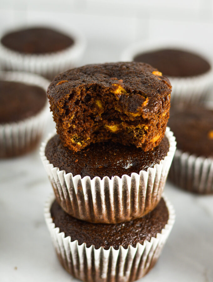 Peanut Butter Chip Cold Brew Muffins