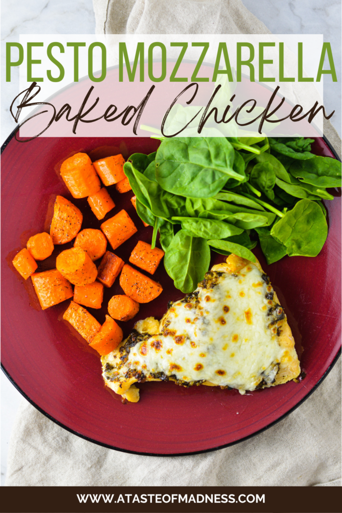 Pesto Mozzarella Baked Chicken