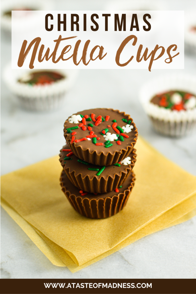 Christmas Nutella Cups