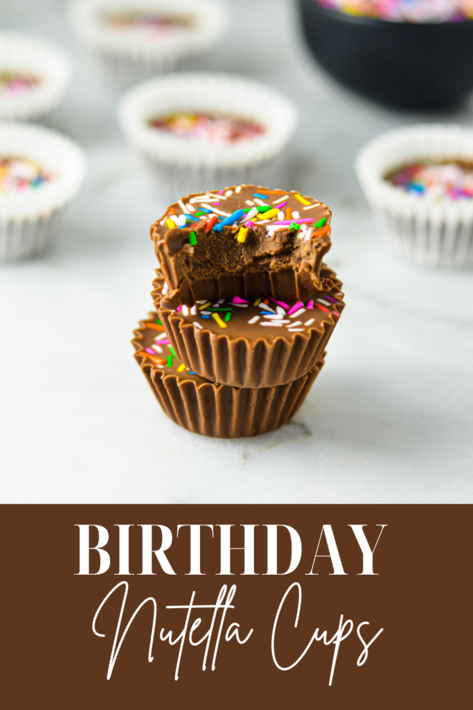 Birthday Nutella Cups