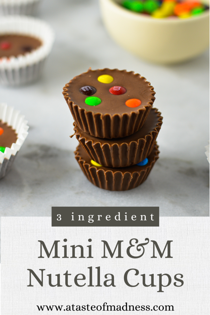 Mini M&Ms Nutella Cups 