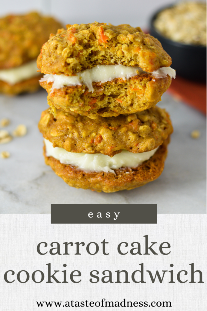 Carrot Cake Cookie Sandwiches