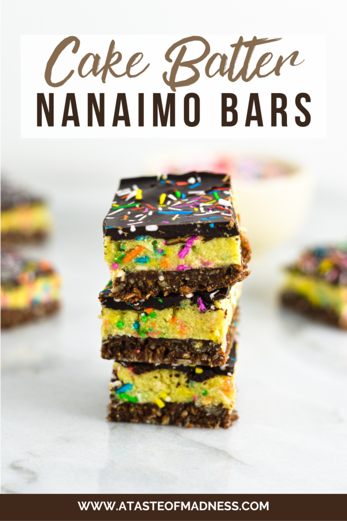 Cake Batter Nanaimo Bars