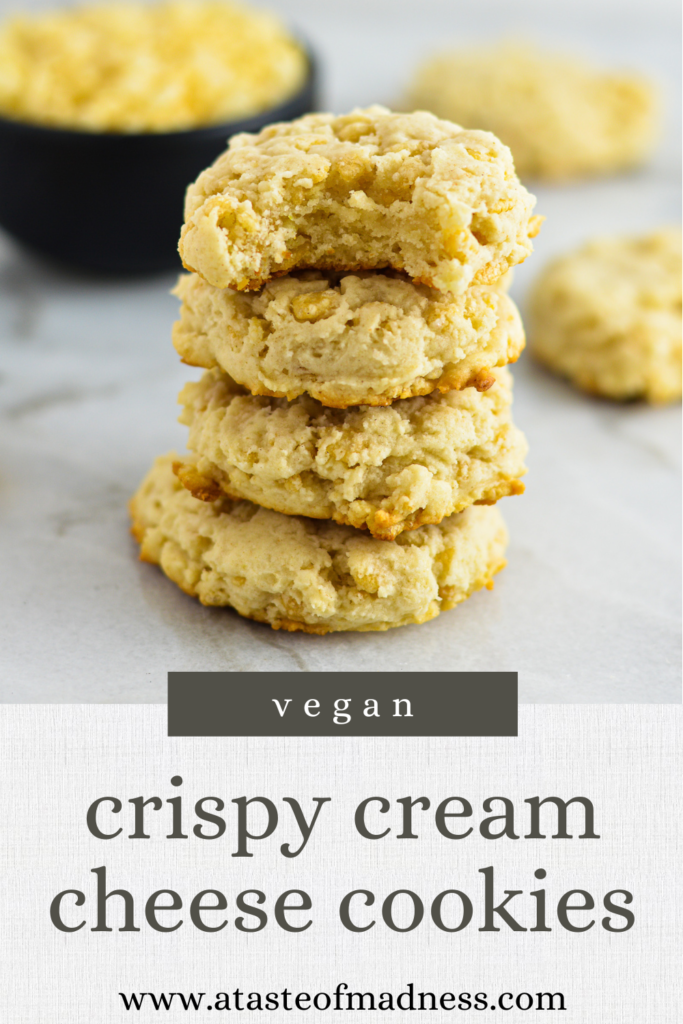 Vegan Crispy Cream Cheese Cookies