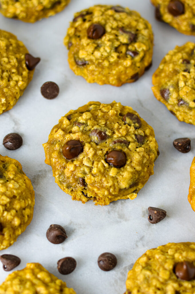 Banana Chocolate Chip Oatmeal Cookies