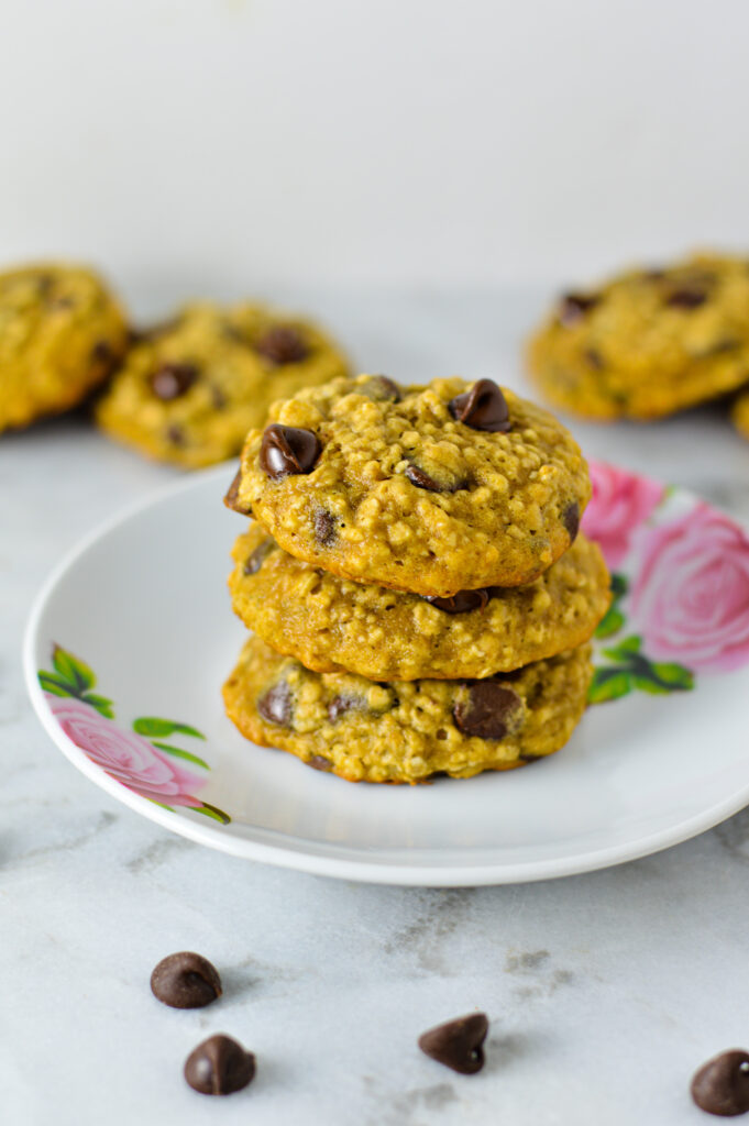 Banana Chocolate Chip Oatmeal Cookies