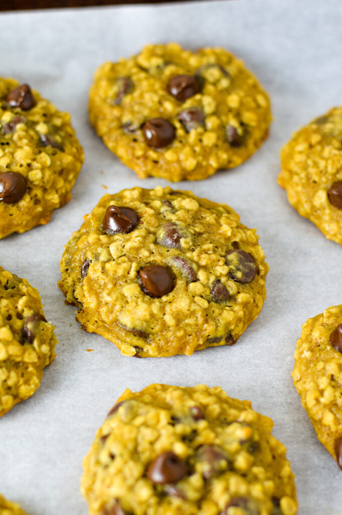 Banana Chocolate Chip Oatmeal Cookies