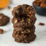 Triple Chocolate Pecan Cookies