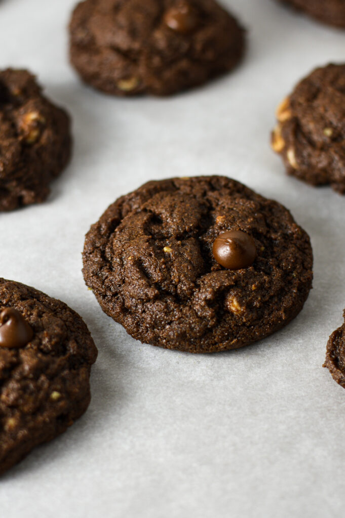 Triple Chocolate Pecan Cookies