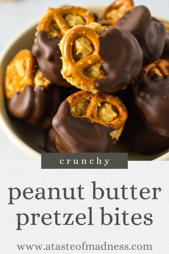 Crunchy Peanut Butter Pretzel Bites