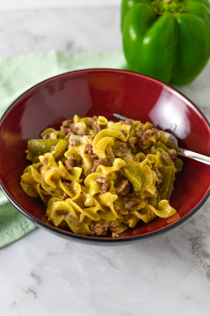 Philly Cheesesteak Pasta