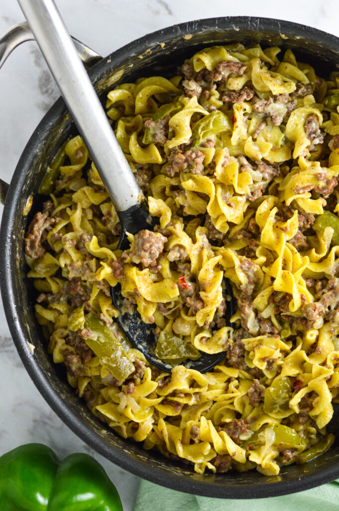 Philly Cheesesteak Pasta