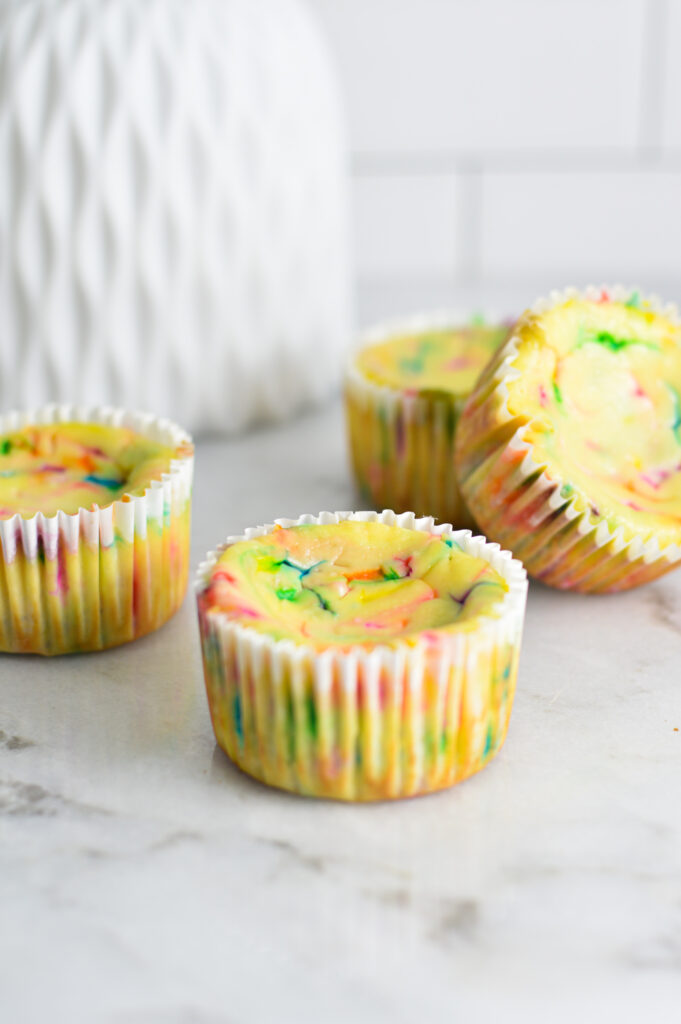 Birthday Cake Mini Oreo Cheesecakes