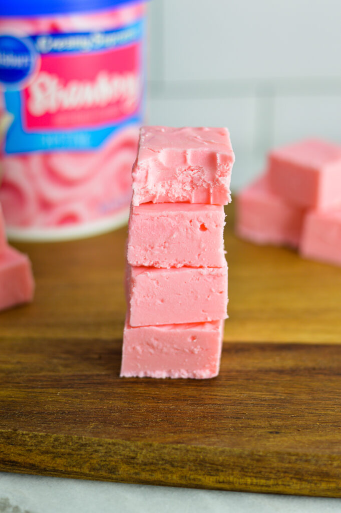 Strawberry Frosting Fudge