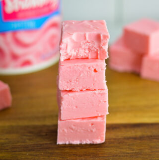 Strawberry Frosting Fudge