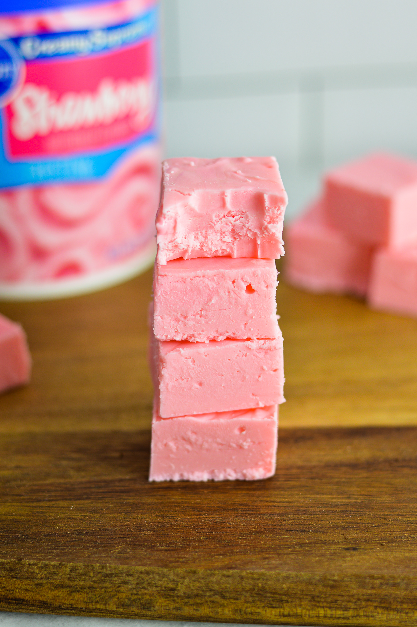 Strawberry Frosting Fudge