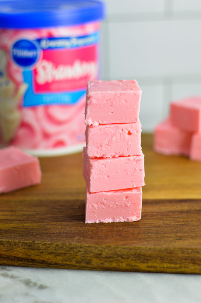 Strawberry Frosting Fudge