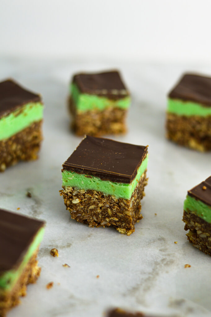 Vegan Mint Nanaimo Bars