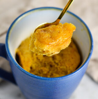 3 Ingredient Peanut Butter Mug Cake