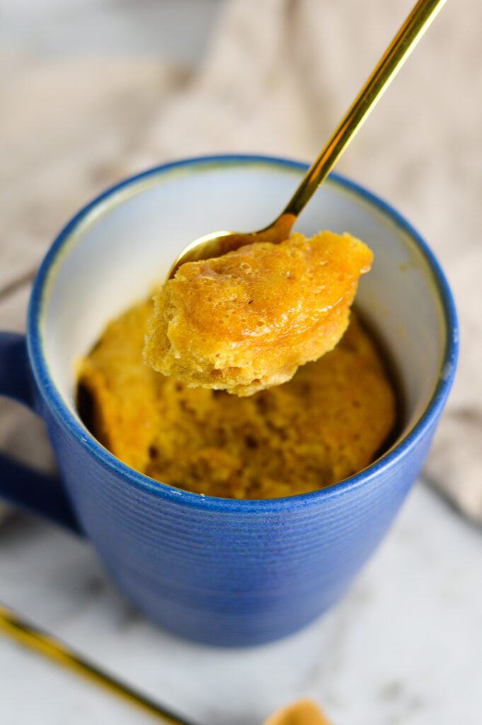 3 Ingredient Peanut Butter Mug Cake