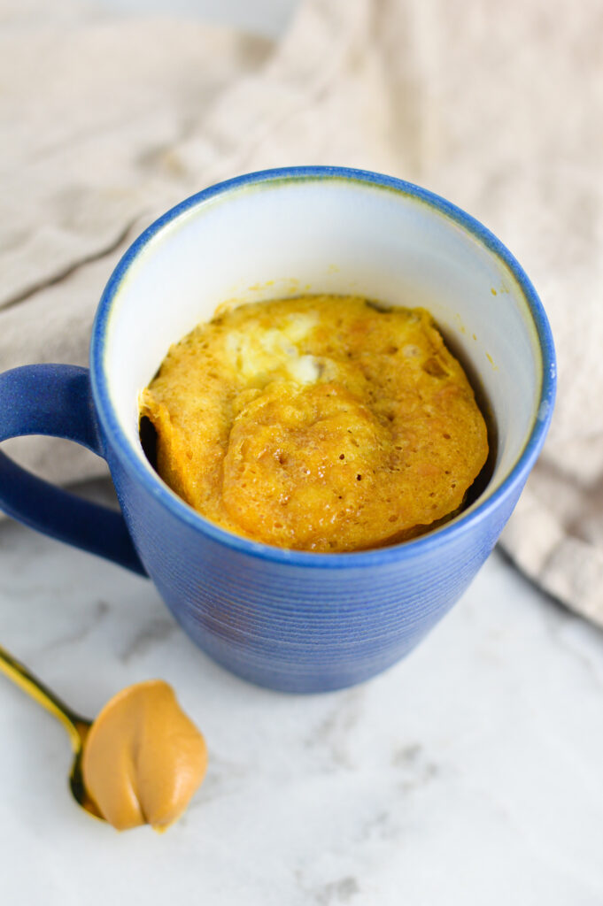 3 Ingredient Peanut Butter Mug Cake