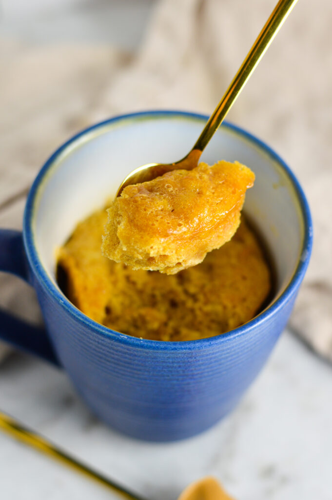 3 Ingredient Peanut Butter Mug Cake